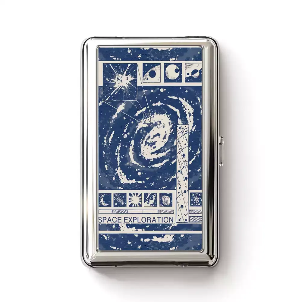 Space Exploration Cigarette Case