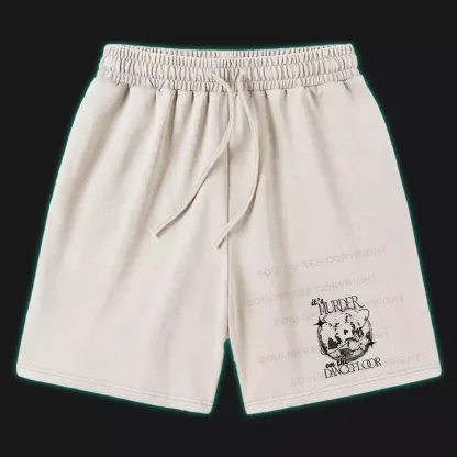Flashing Light Ball Washed Shorts