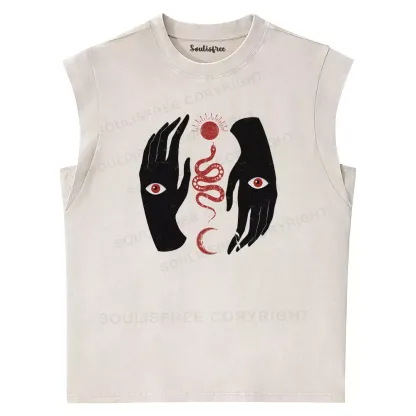 Eye of the Infinite Washed Tank Tops