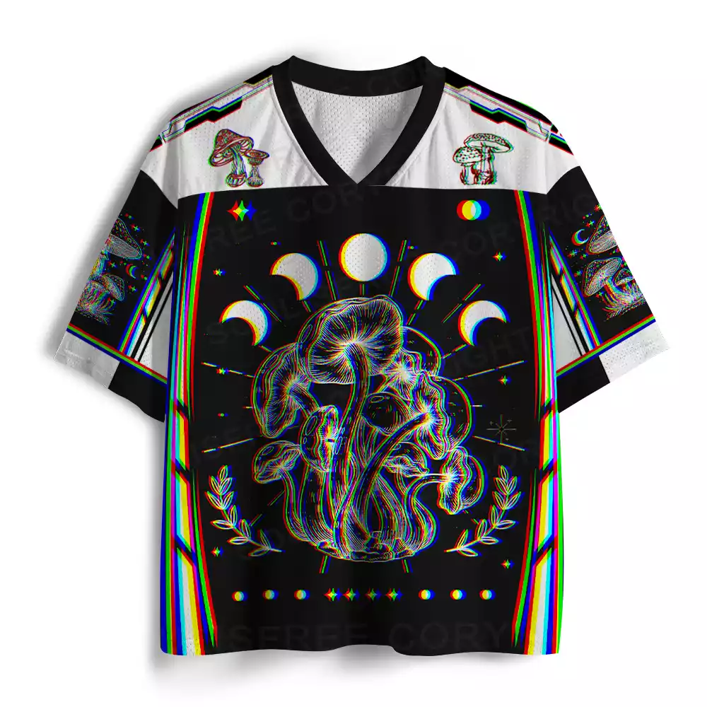 Chromatic Lunar Mushroom Mesh Jersey