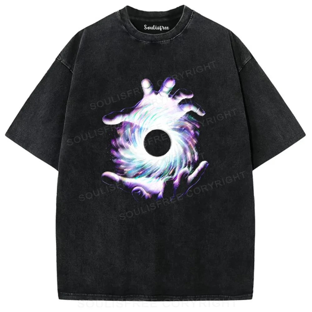 The Cosmic Grip Washed Space T-shirt