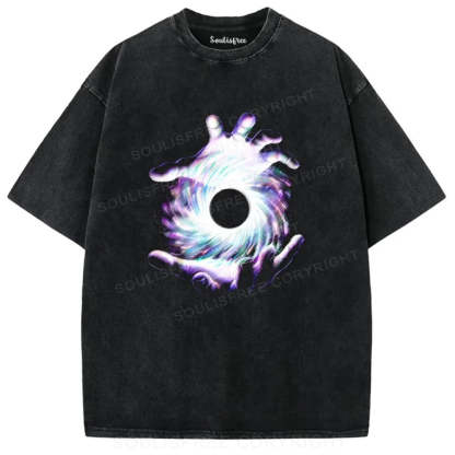 The Cosmic Grip Washed Space T-shirt