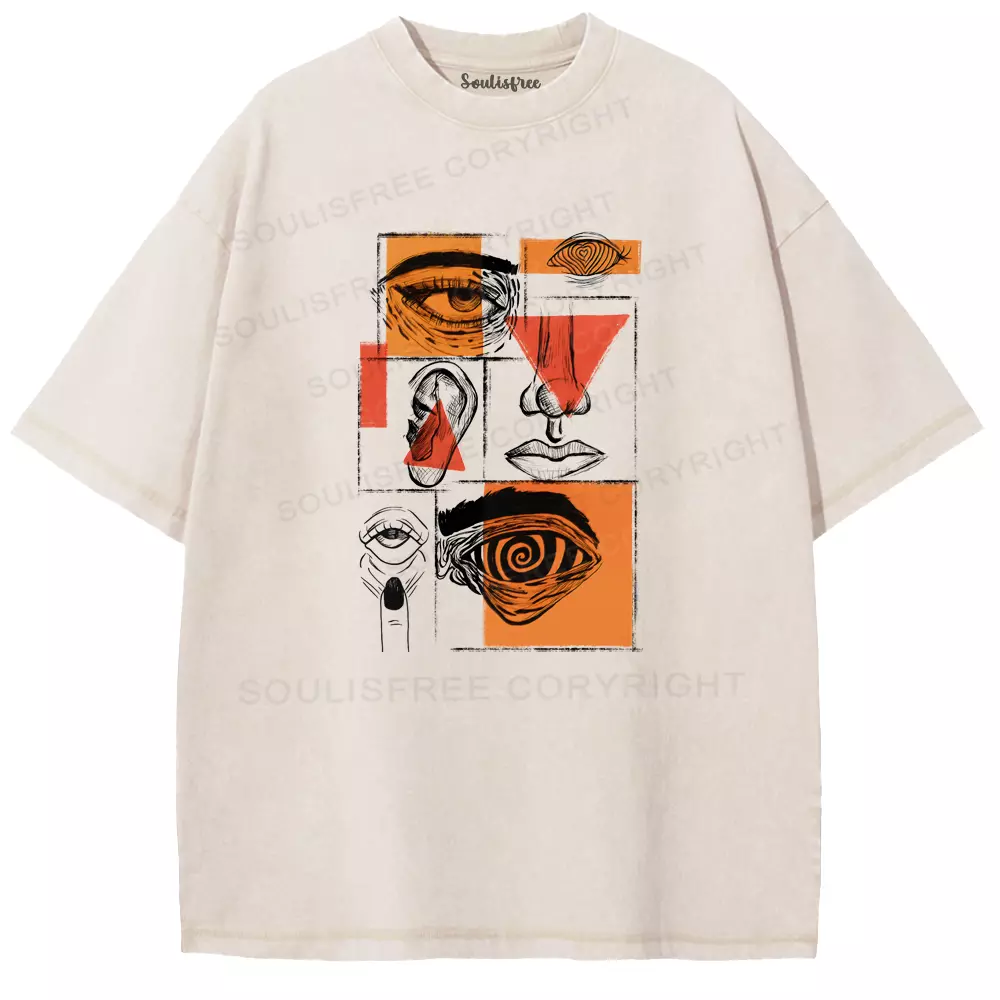 Perception In Pieces Washed T-shirt