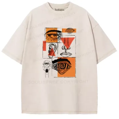 Perception In Pieces Washed T-shirt