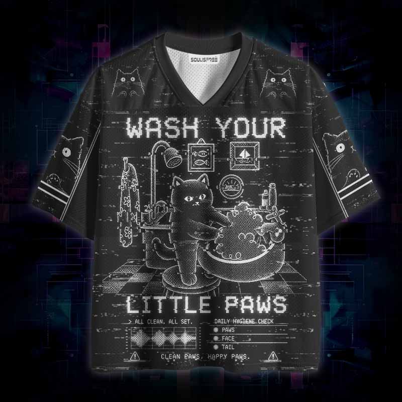 Soulisfree WASH YOUR LITTLE PAWS Mesh Jersey