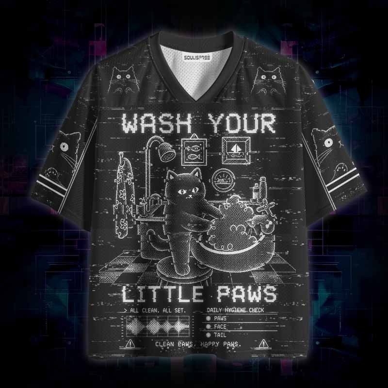 Soulisfree WASH YOUR LITTLE PAWS Mesh Jersey