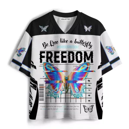 Soulisfree Be Free Like A Butterfly  Mesh Jersey