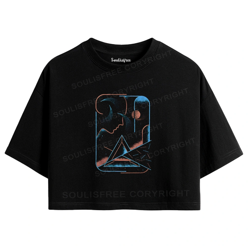 Space Travel Crop Top