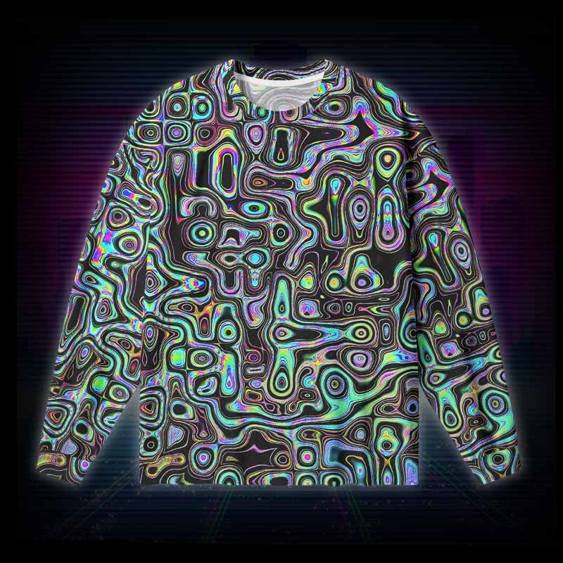 Soulisfree DIGITAL DREAMSCAPE Long Sleeve Cotton Tee