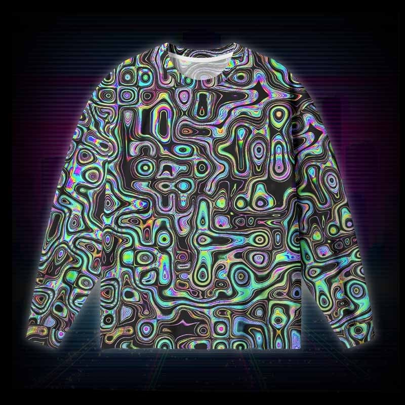 Soulisfree DIGITAL DREAMSCAPE Long Sleeve Cotton Tee