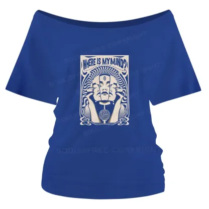 Where Is My Brain Off Shoulder Top