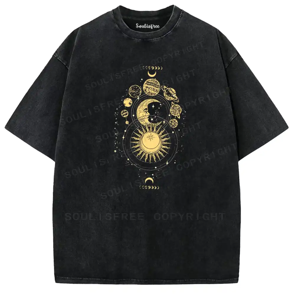 The Golden Cosmos Washed T-shirt