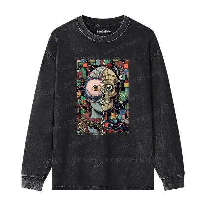 Split Washed Long Sleeve Shirt