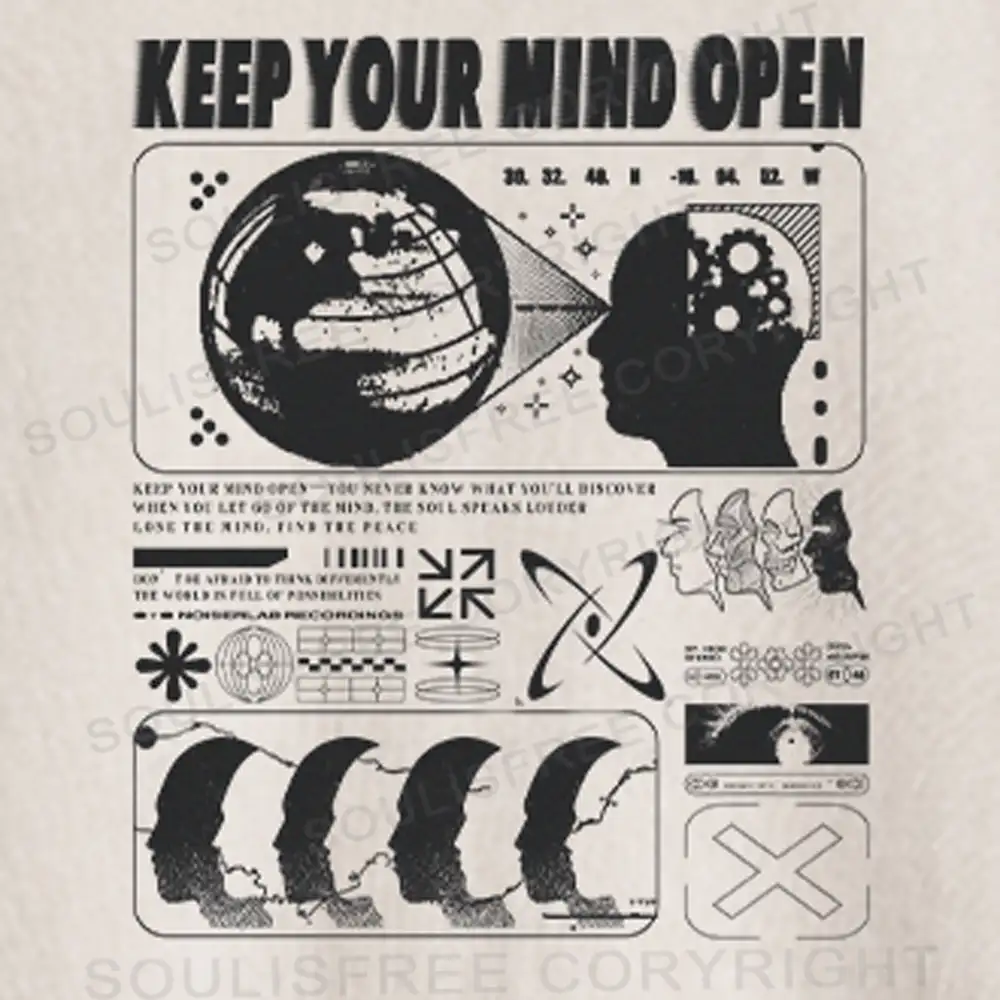 Keep Your Mind Open Washed Crop T-shirt