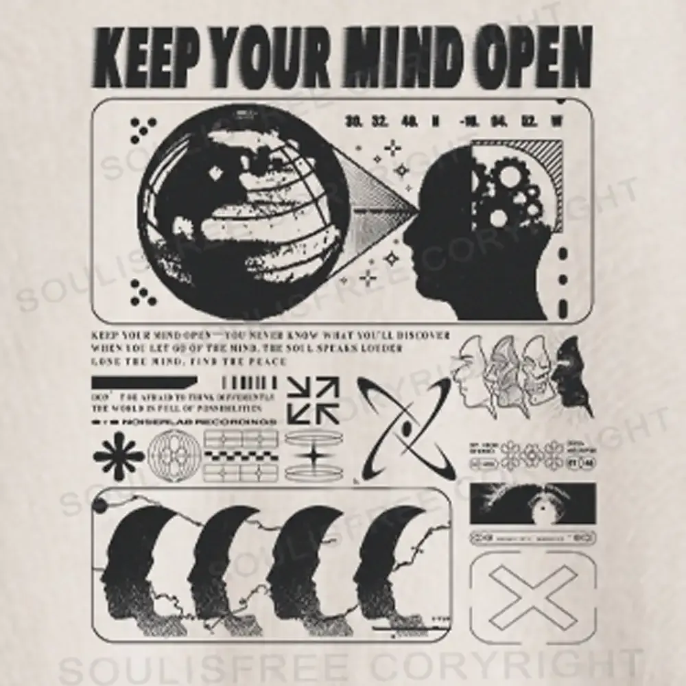 Keep Your Mind Open Washed Crop T-shirt