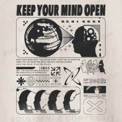 Keep Your Mind Open Washed Crop T-shirt