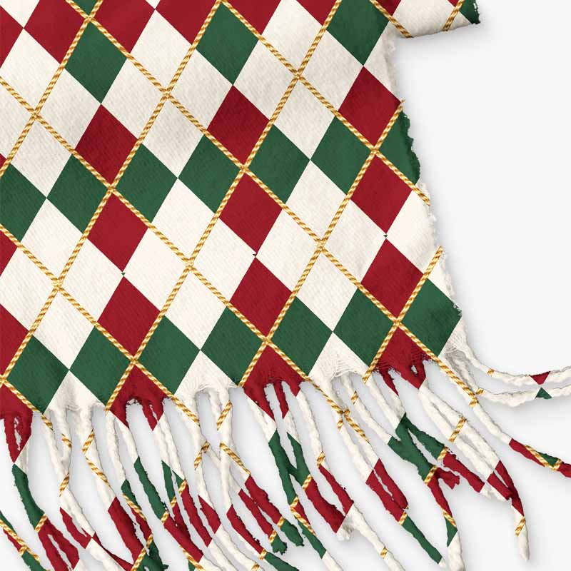 Soulisfree The Timeless Spirit Of Christmas Fuzzy Fringed Scarf