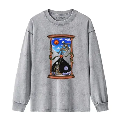 Love Fire Pass Washed Long Sleeve Shirt