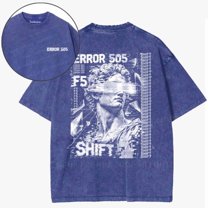 Soulisfree  Error 505 Glitch Apollo Washed Tee
