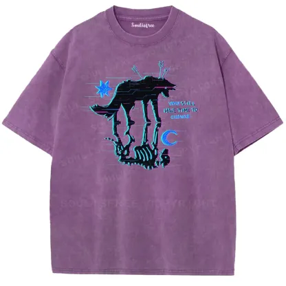 Soulisfree YOU STILL HAVE TIME TO CHANGE  Washed Tee