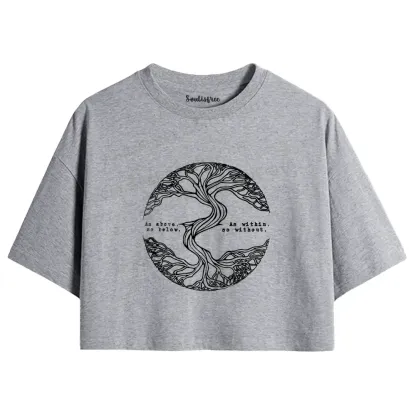 As Above As Within Bo Below Bo Without Crop Top 