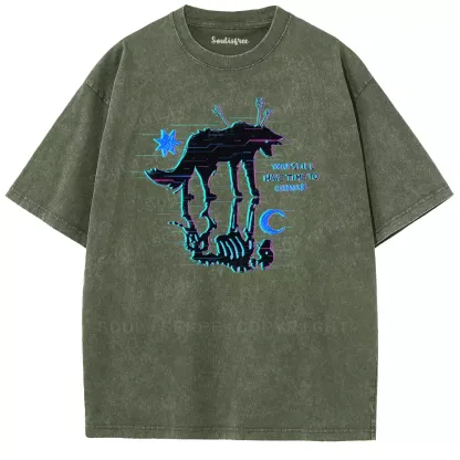 Soulisfree YOU STILL HAVE TIME TO CHANGE  Washed Tee