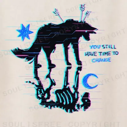 Soulisfree YOU STILL HAVE TIME TO CHANGE  Washed Tee
