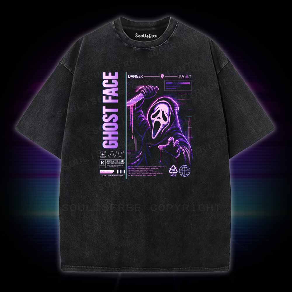 Soulisfree Ghost Face Washed Tee