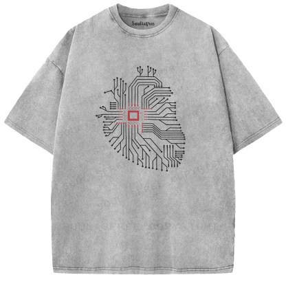 Soulisfree CIRCUITRY OF THE MIND Washed Tee