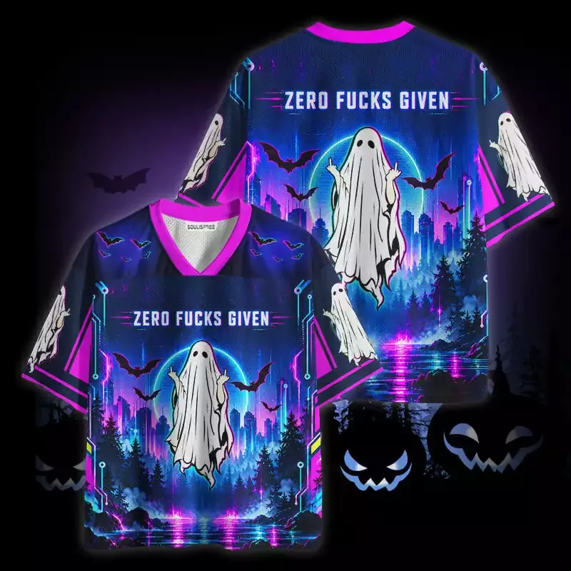 Soulisfree Zero Fucks Given Ghost Mesh Jersey