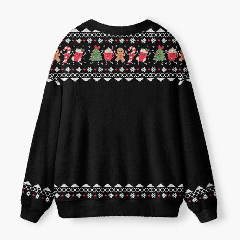 Soulisfree The Little Joys Of Christmas Fuzzy Cardigan Sweater