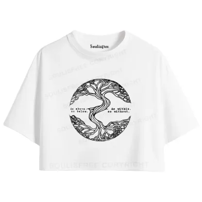 As Above As Within Bo Below Bo Without Crop Top 