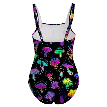 Soulisfree Shroom Party One‑Piece Swimsuit