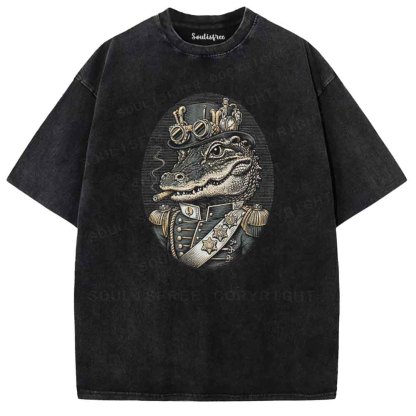 Soulisfree Alligator Smoke  Washed Tee