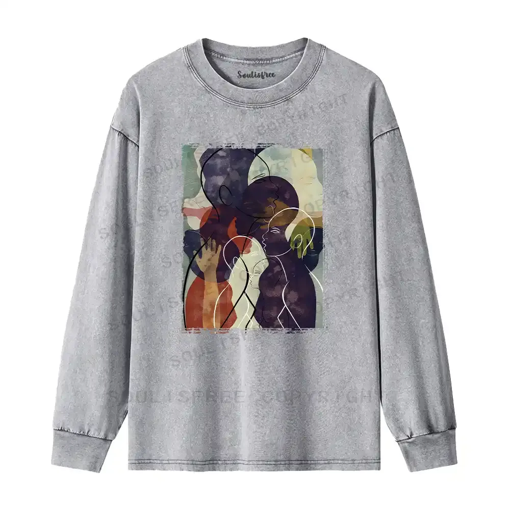 The Sea Of People Rises And Falls Washed Long Sleeve Shirt