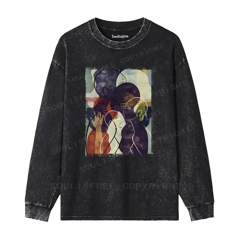 The Sea Of People Rises And Falls Washed Long Sleeve Shirt