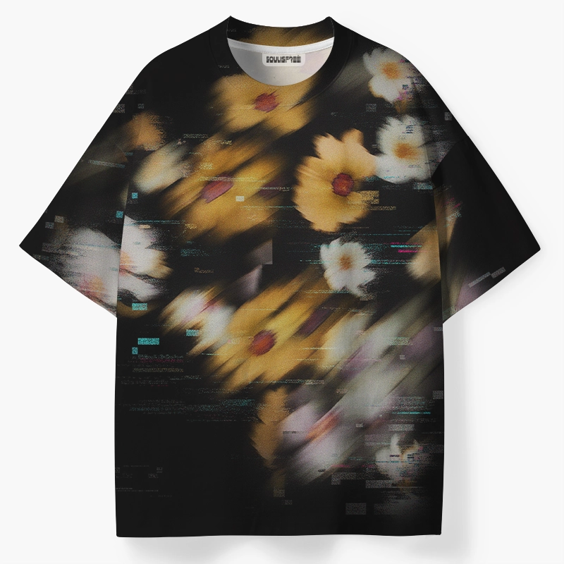 Soulisfree Glitch Bloom ECO‑PERF Graphic Tee