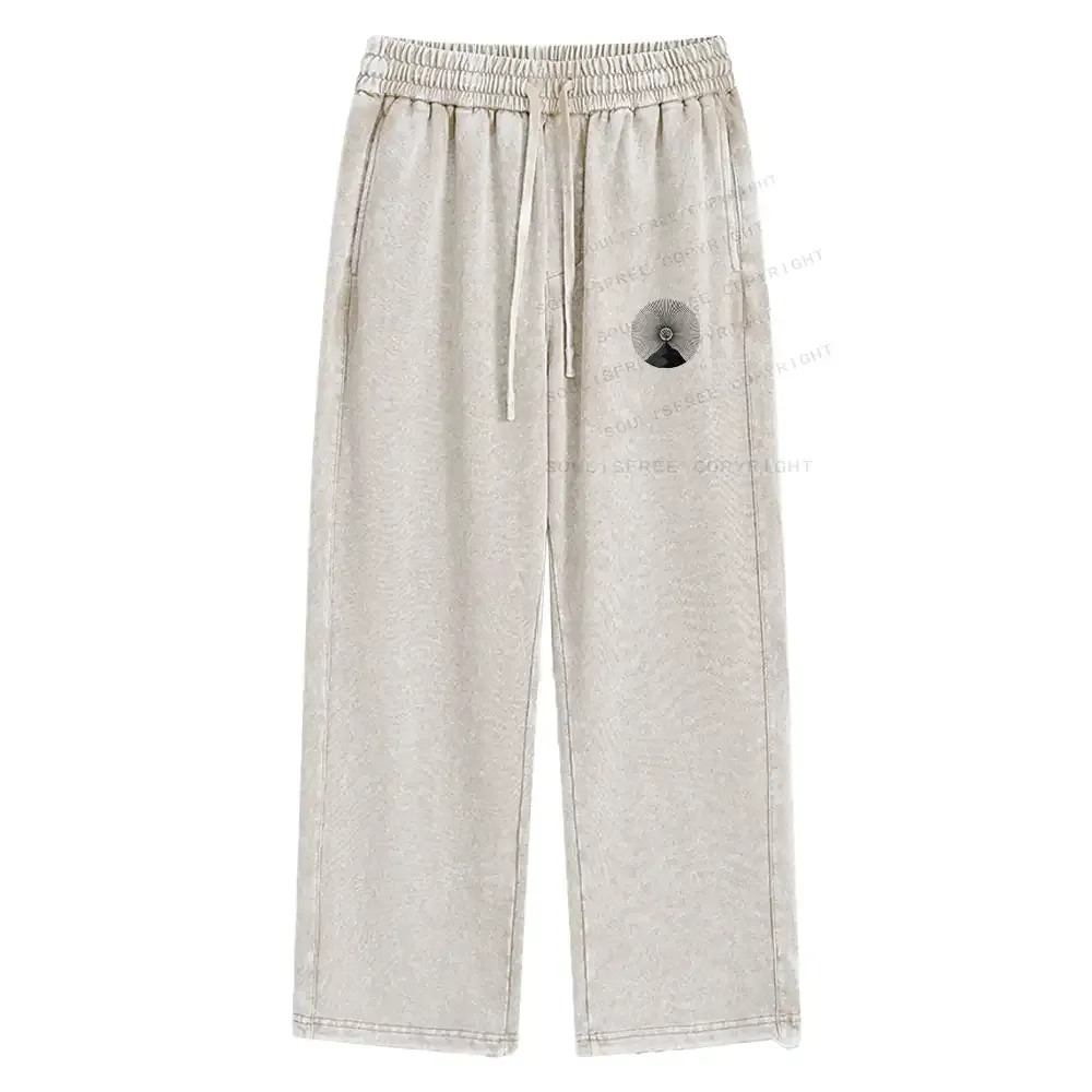 Designed Reality Is Manipulated By Thought Washed Baggy Sweatpants