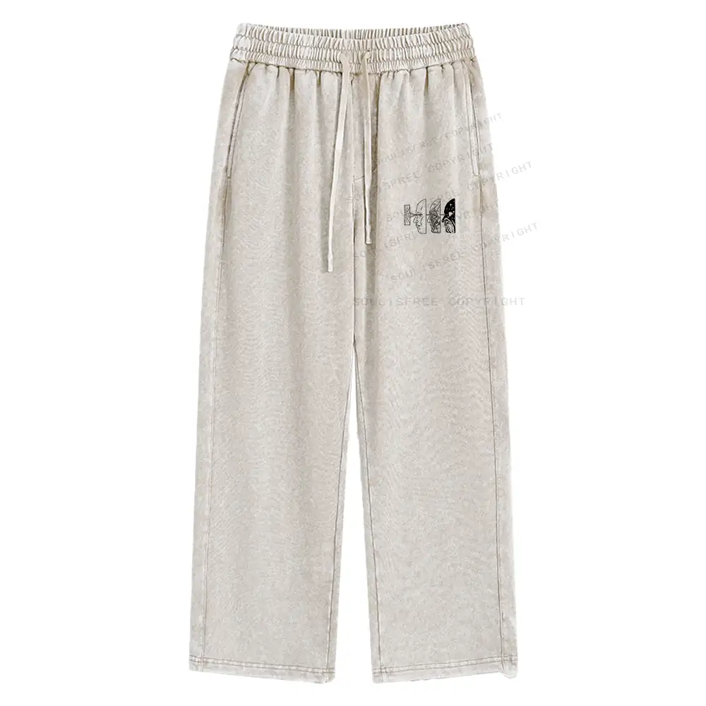 Reality Is Manipulated By Thought Washed Baggy Sweatpants