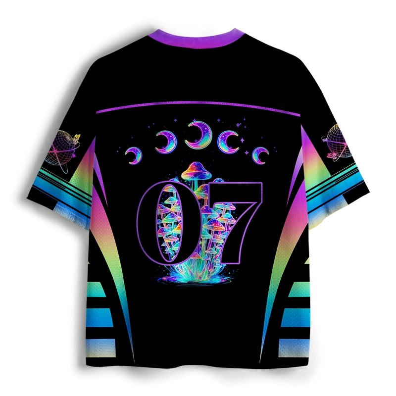 Soulisfree Rainbow Mushroom Mesh Jersey