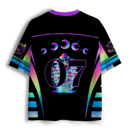 Soulisfree Rainbow Mushroom Mesh Jersey