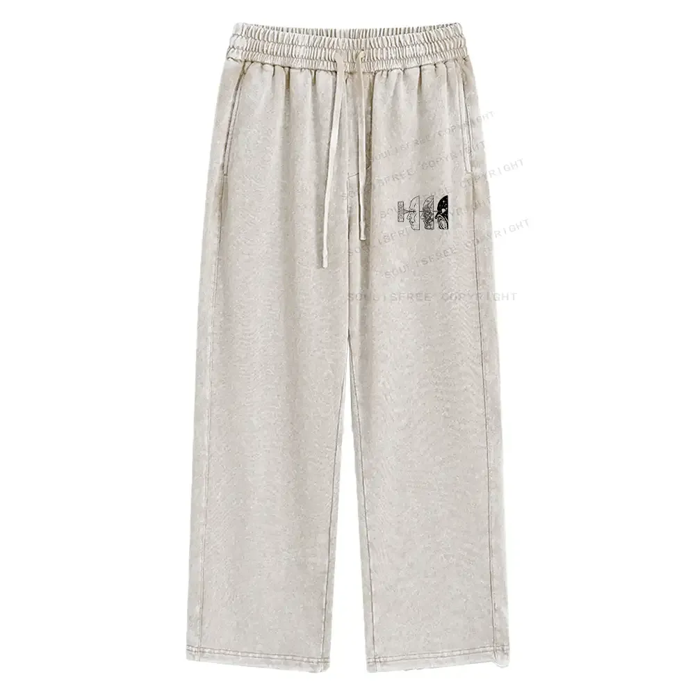 Reality Is Manipulated By Thought Washed Baggy Sweatpants