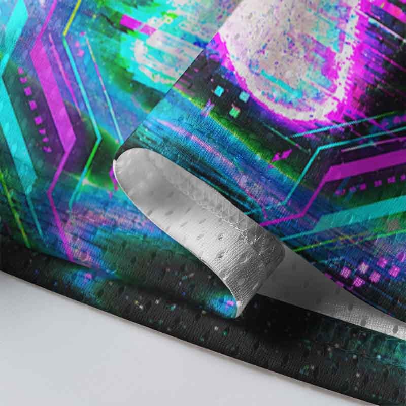 Soulisfree Cyber Glitch Coffee Ghost Mesh Jersey