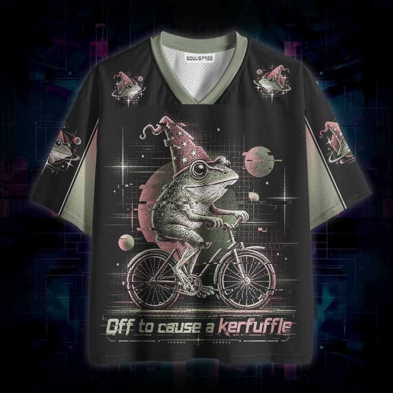 Soulisfree Off to Cause a Kerfuffle Frog Mesh Jersey