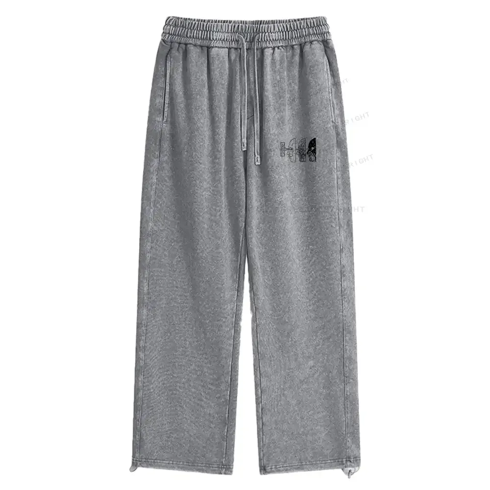 Designed Reality Is Manipulated By Thought Washed Baggy Sweatpants