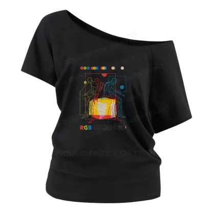 Meditation In Color Off Shoulder Top