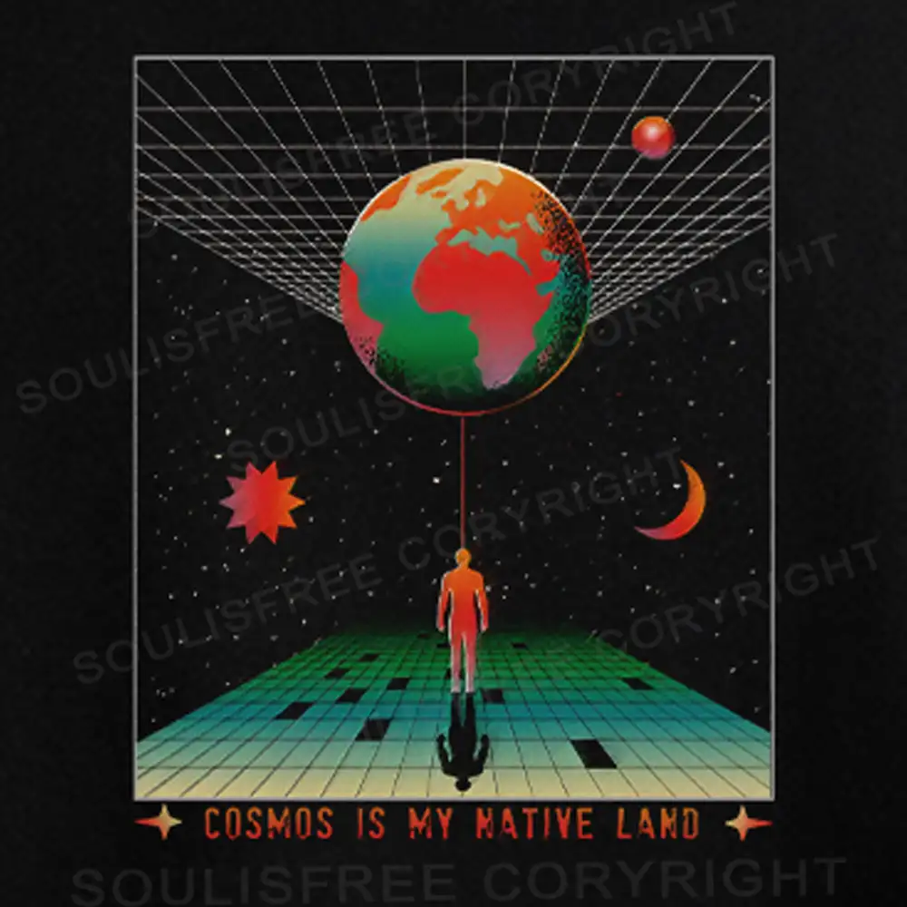 COSMOS IS MY NATIVE LAND Off Shoulder Top