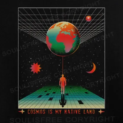 COSMOS IS MY NATIVE LAND Off Shoulder Top