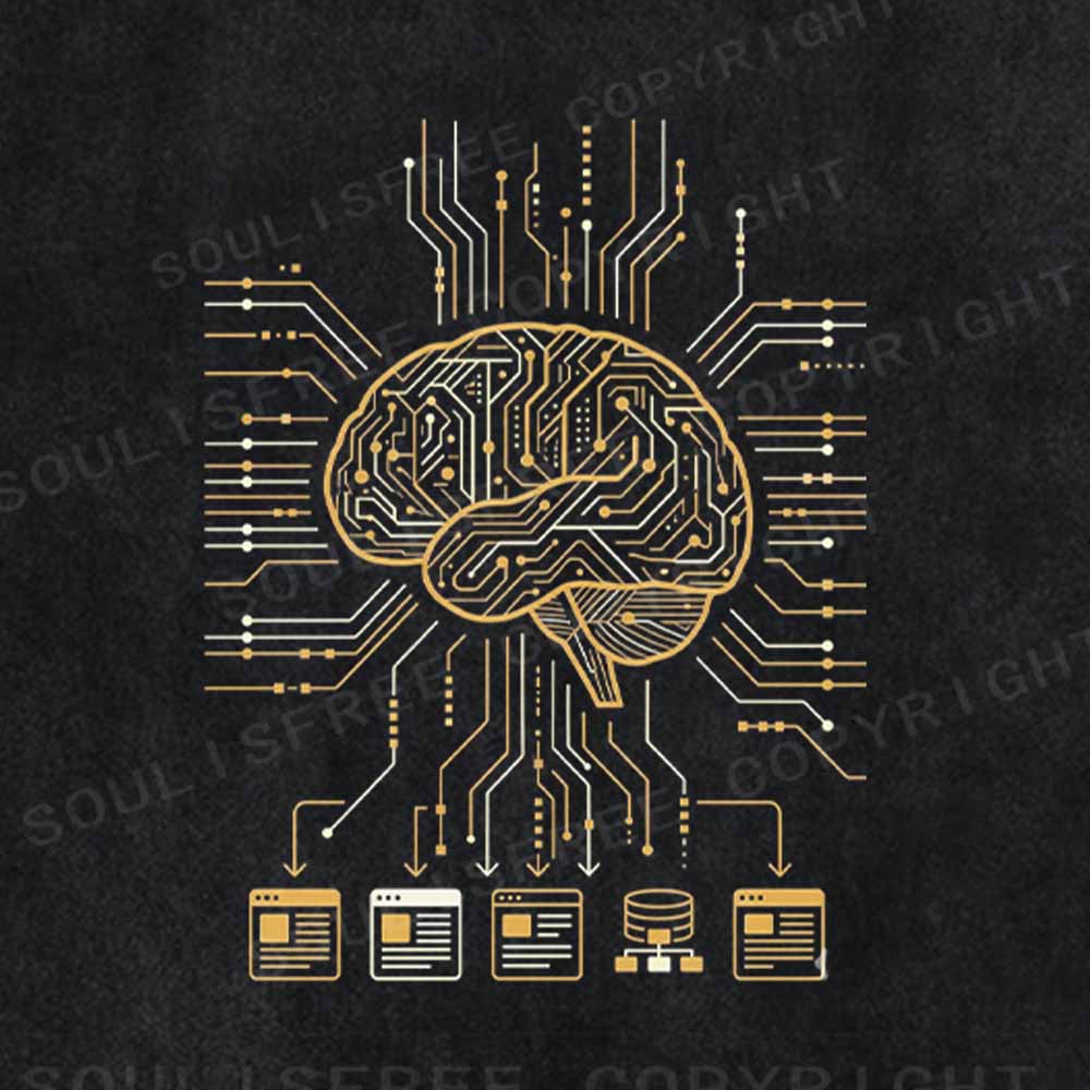 Soulisfree  Code Of The Mind Washed Tee