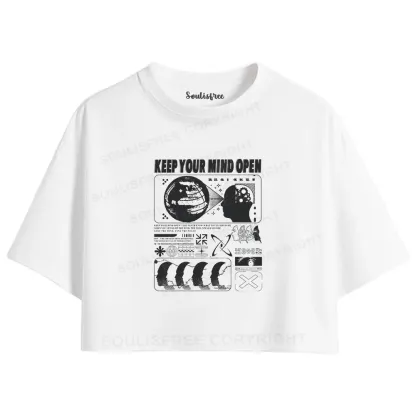 Keep Your Mind Open Crop Top 